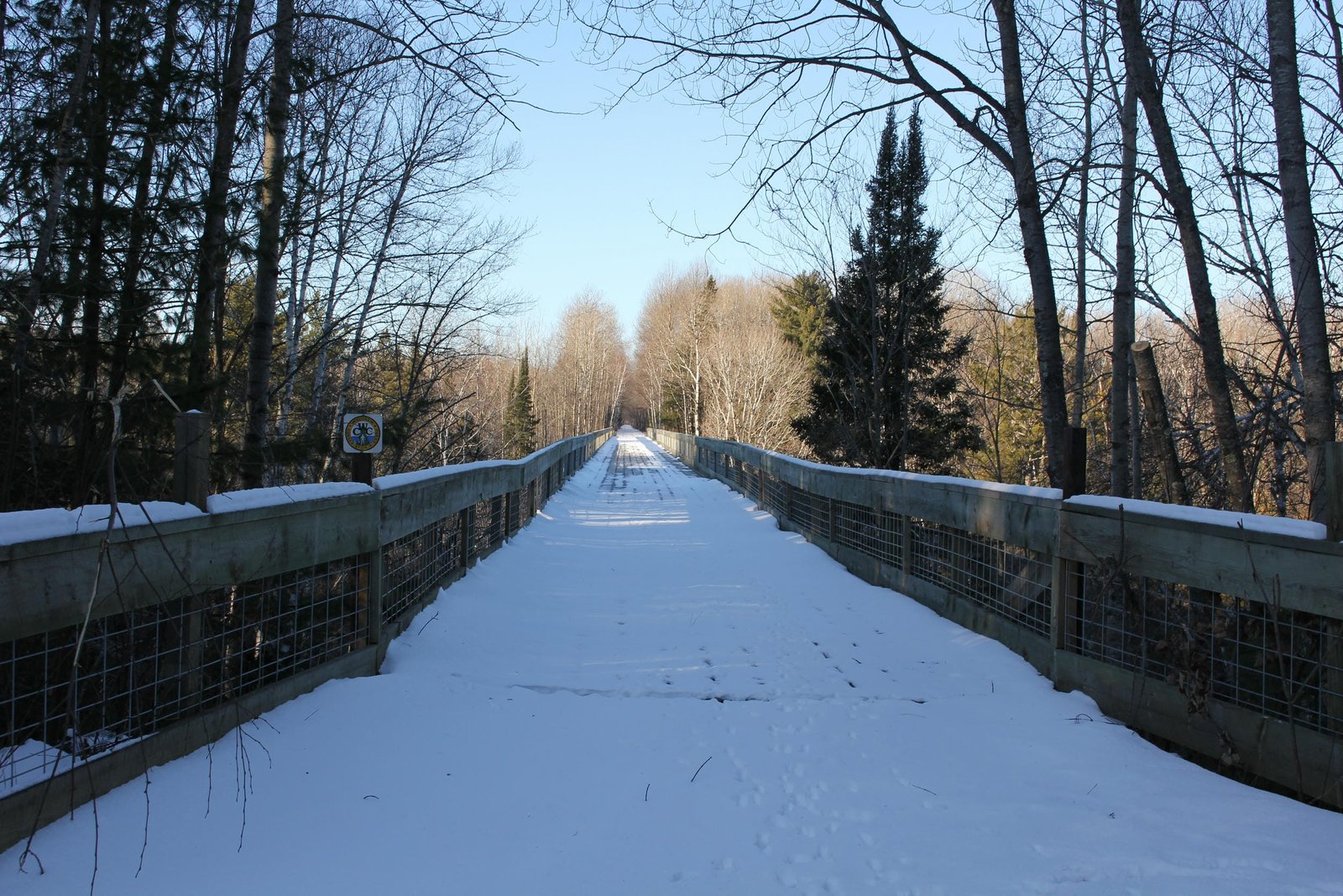 Looking west